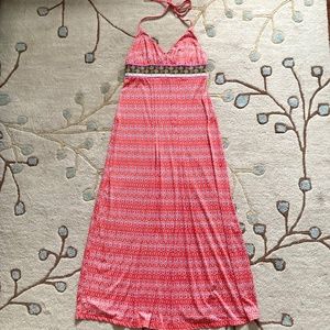 Maxi Halter Dress with Empire Waist